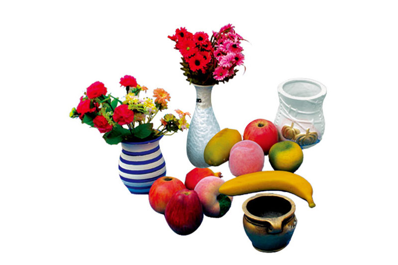 LS-MS-13 蜡果、塑花、陶器